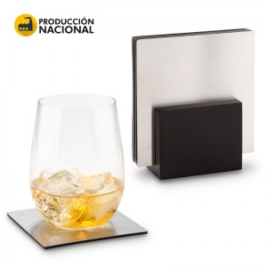 Juego Portavasos En Acero Inoxidable  HO-231